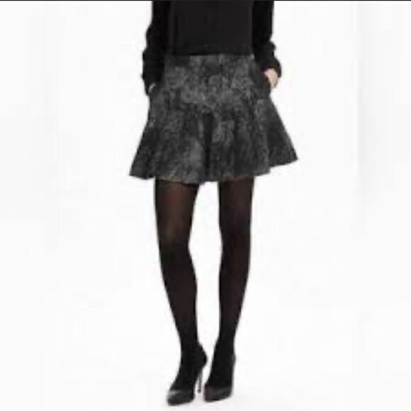 Banana Republic Cotton Blend Printed A-line Mini Skirt Size 12 - Picture 1 of 10